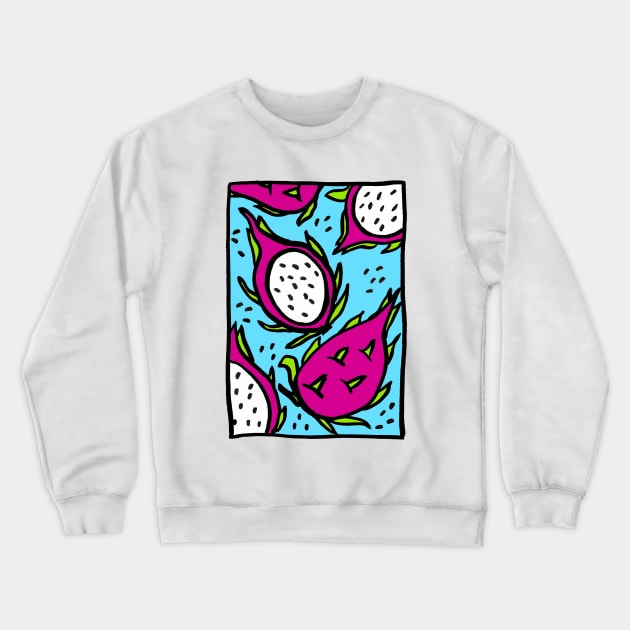 dragon fruit Crewneck Sweatshirt by NitArtCafe